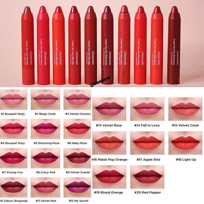 (Mẫu mới date 2023) Son Bút Chì Mamonde Creamy Tint Color Balm Intense | BigBuy360 - bigbuy360.vn
