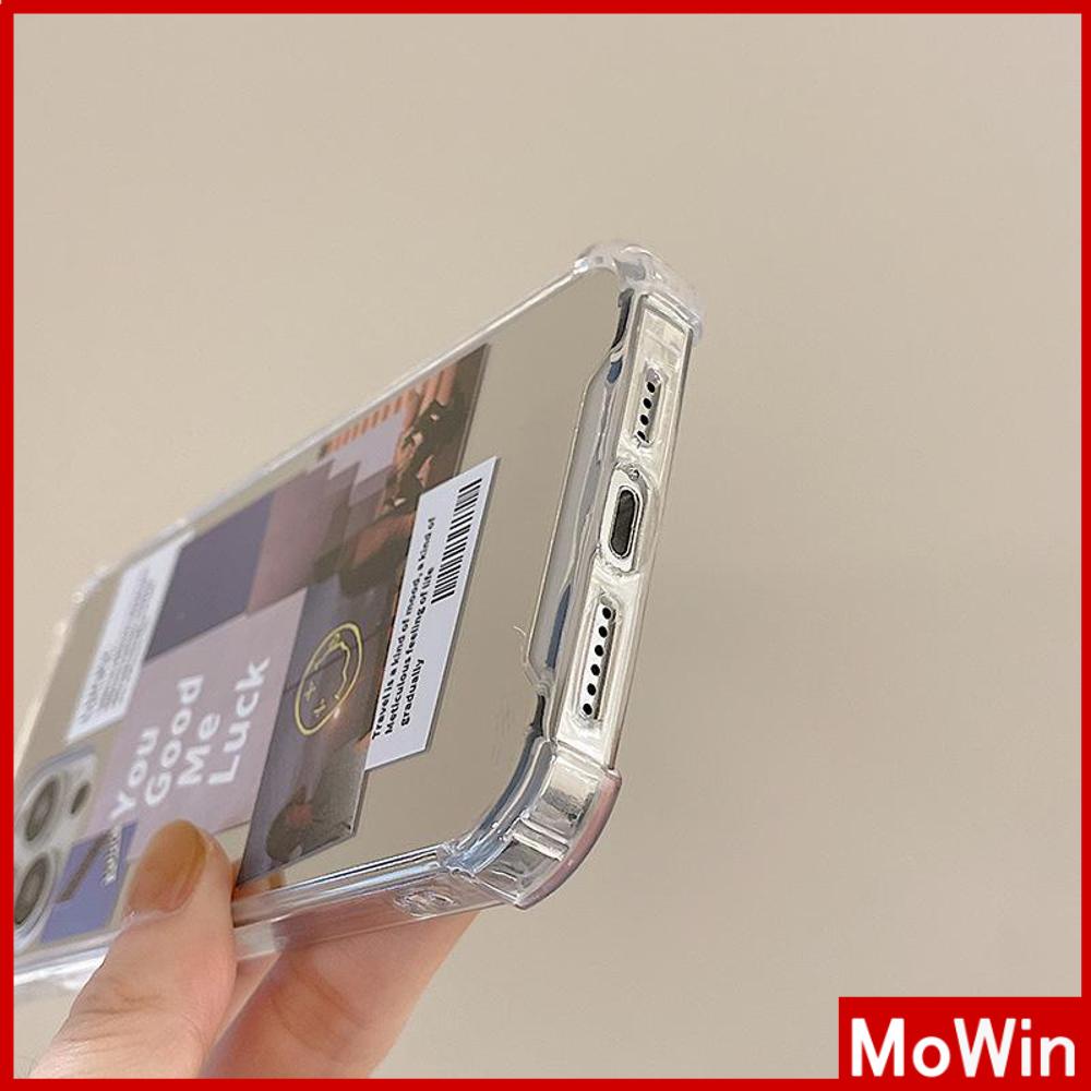 Ốp điện thoại acrylic tráng gương HD có túi khí chống sốc in hình tạp chí thích hợp cho iPhone 11 12 13 PMax 7 Plus Xr