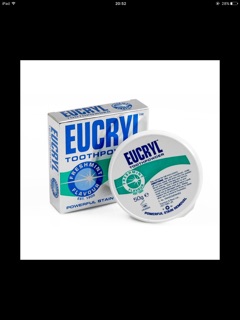 Bột Tẩy Trắng Răng Eucryl Tooth Powder 50g