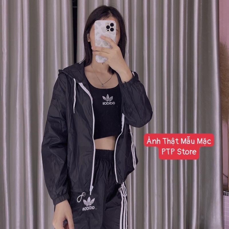[Siêu Hot] Set Thể Thao Gió 3 Món Cá Tính Năng Động 2 Màu Có Ảnh Thật Kèm Video