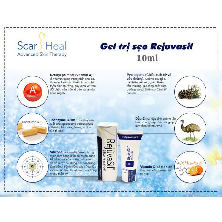 Gel Mờ Sẹo Lồi Rejuvasil 10ml | BigBuy360 - bigbuy360.vn
