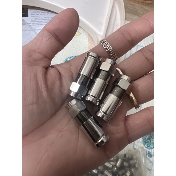 Jack f5 nén ,bóp dọc rg6 cao cấp