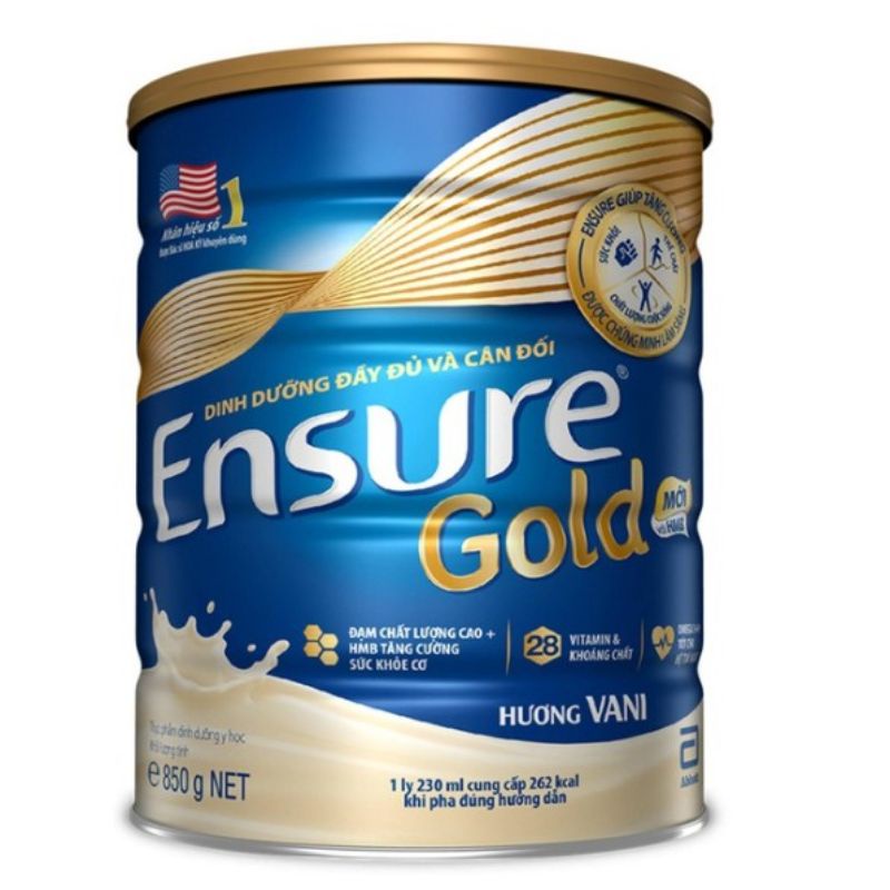 Sữa Ensure gold hương vani lon 850g