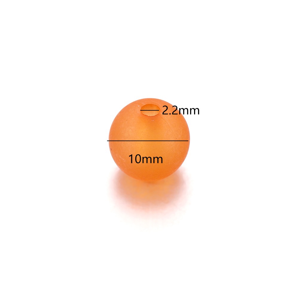 Set 100 hạt xỏ lỗ ST.KUNKKA 10mm nhiều màu sắc tùy chọn làm vòng đeo tay trang sức thủ công DIY