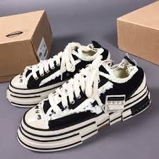 Giày Xvessel Đế Gỗ Vải Rách - Giày Sneaker Nam Nữ Thời Trang Cao Cấp Hottrend 2022