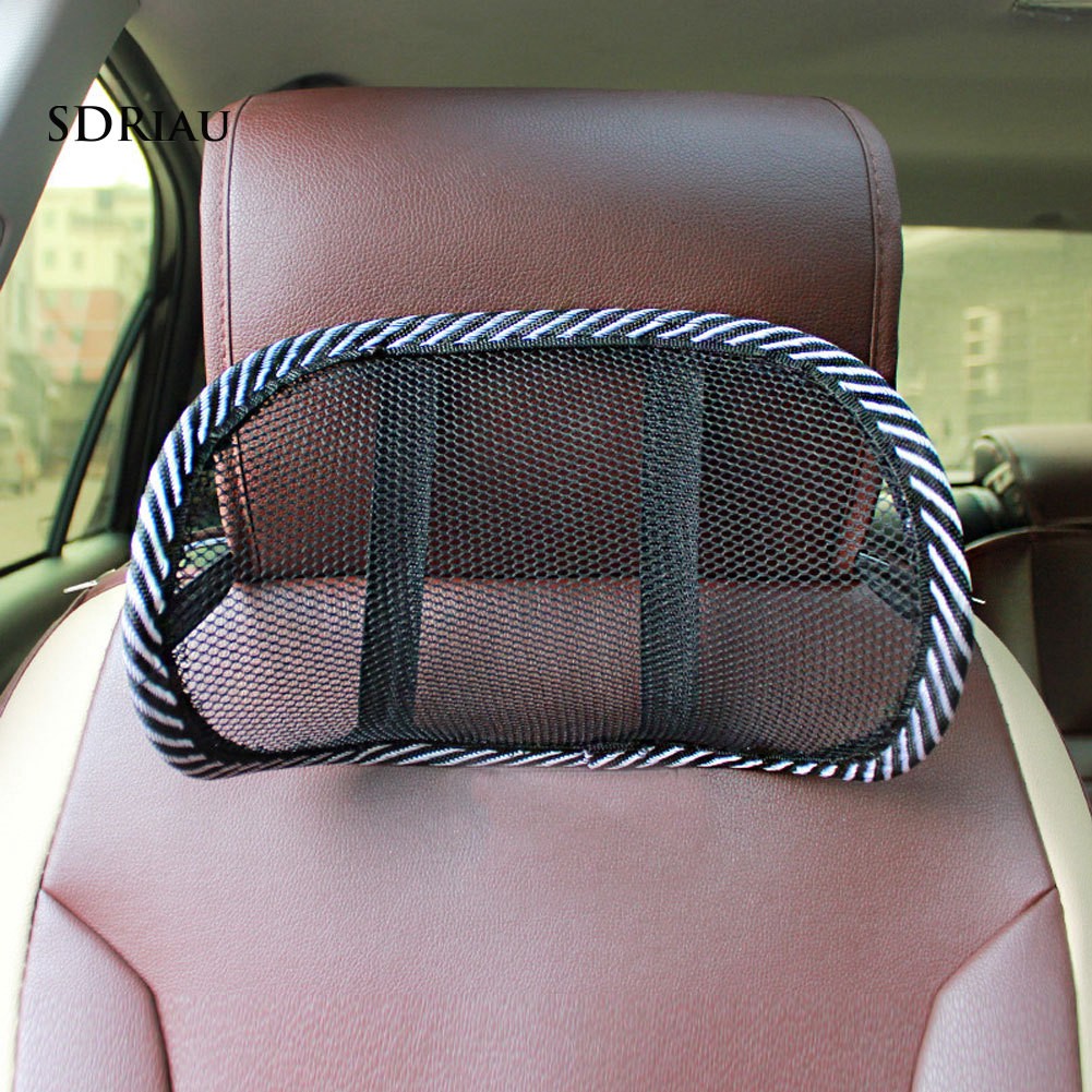 Gối Tựa Cổ Bằng Vải Lưới Thoáng Khí Giúp Giảm Đau Cho Ghế Ngồi Xe Hơi