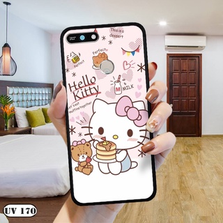 Ốp lưng  HUAWEI Honor 7A - Lưng nhám viền dẻo in 2D