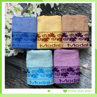 Khăn rửa mặt modal mềm mịn thấm nước tốt 30x50cm