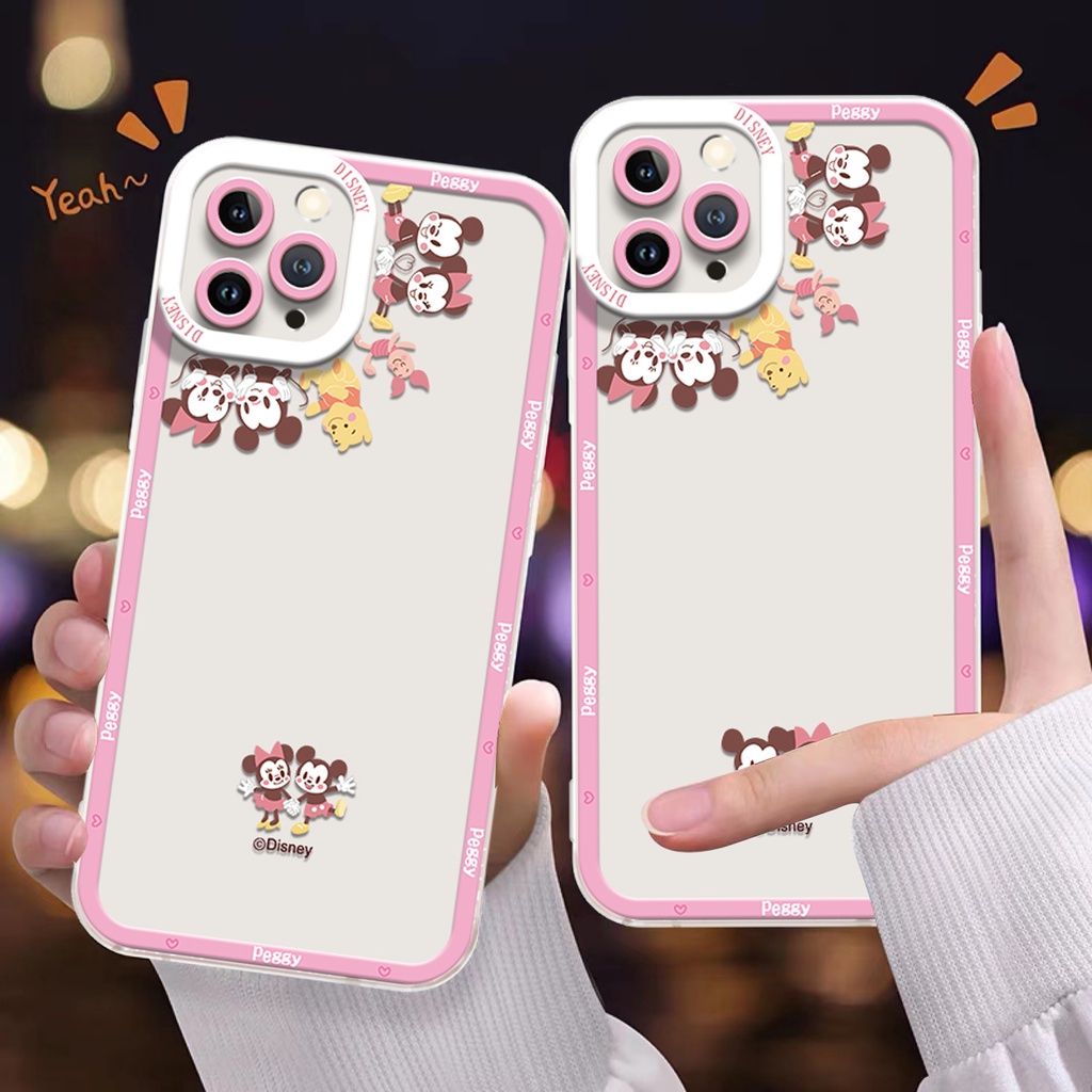 Ốp Điện Thoại Silicon TPU Mềm Trong Suốt In Họa Tiết Dễ Thương Chống Sốc Cho IPhone 12 13 6 6S 7 8 Plus X XS XR 11 Pro Max