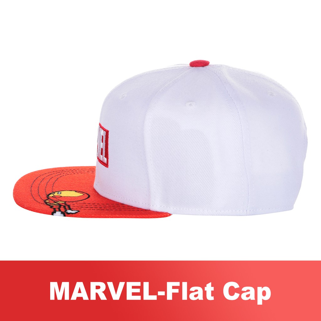 Mũ snapback Miniso Marvel (Trắng đỏ ) - Hàng chính hãng