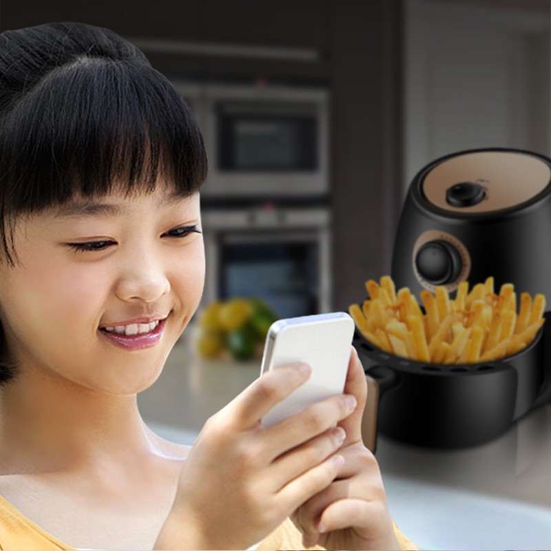 Nồi Chiên Không Dầu Thương Hiệu Mỹ Ashton AF210 - Dung tích lớn lên đến 3.6L - Màn hình LED trực quan - Hàng Chính Hãng