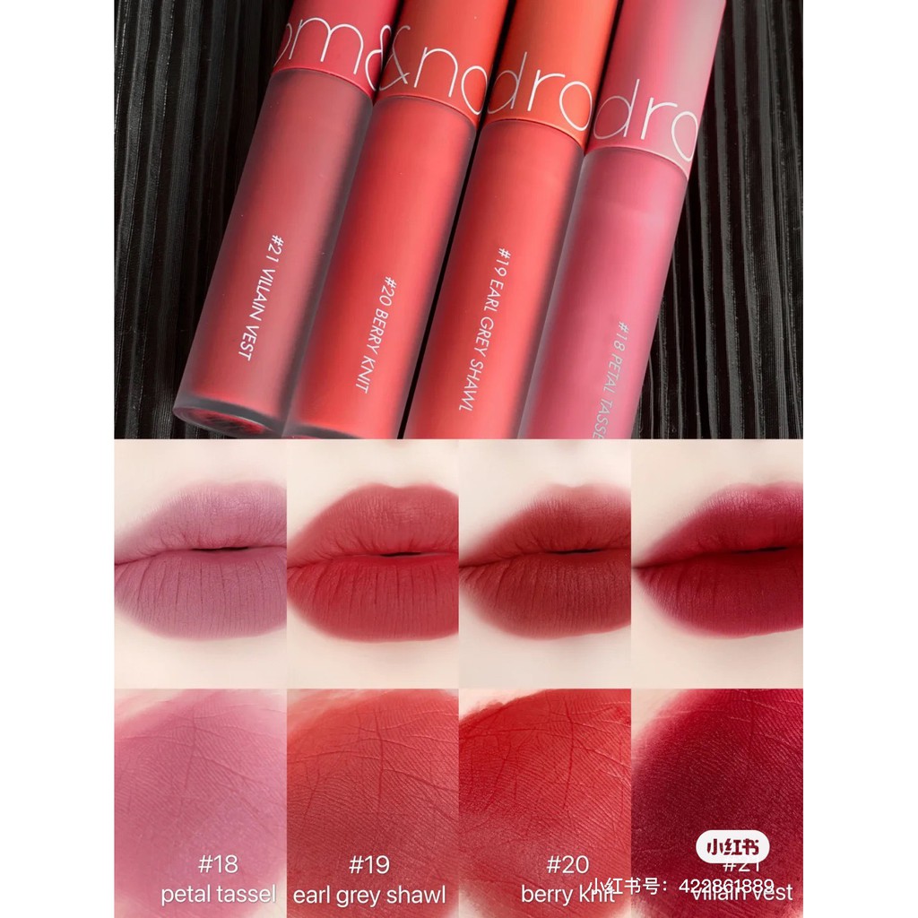 [New] Son Kem Mịn Lì Mùa Thu - ROMAND ZERO VELVET TINT AUTUMN KNIT SERIES