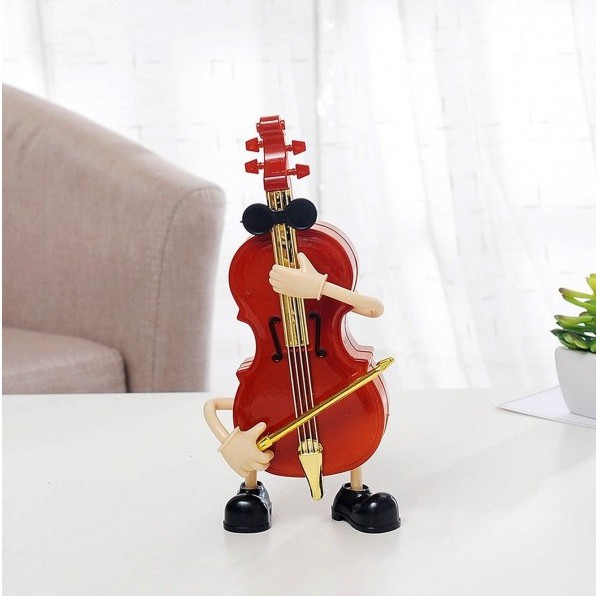 Hộp Nhạc Hình Đàn Cello Lên Dây Cót - Cello Music Box