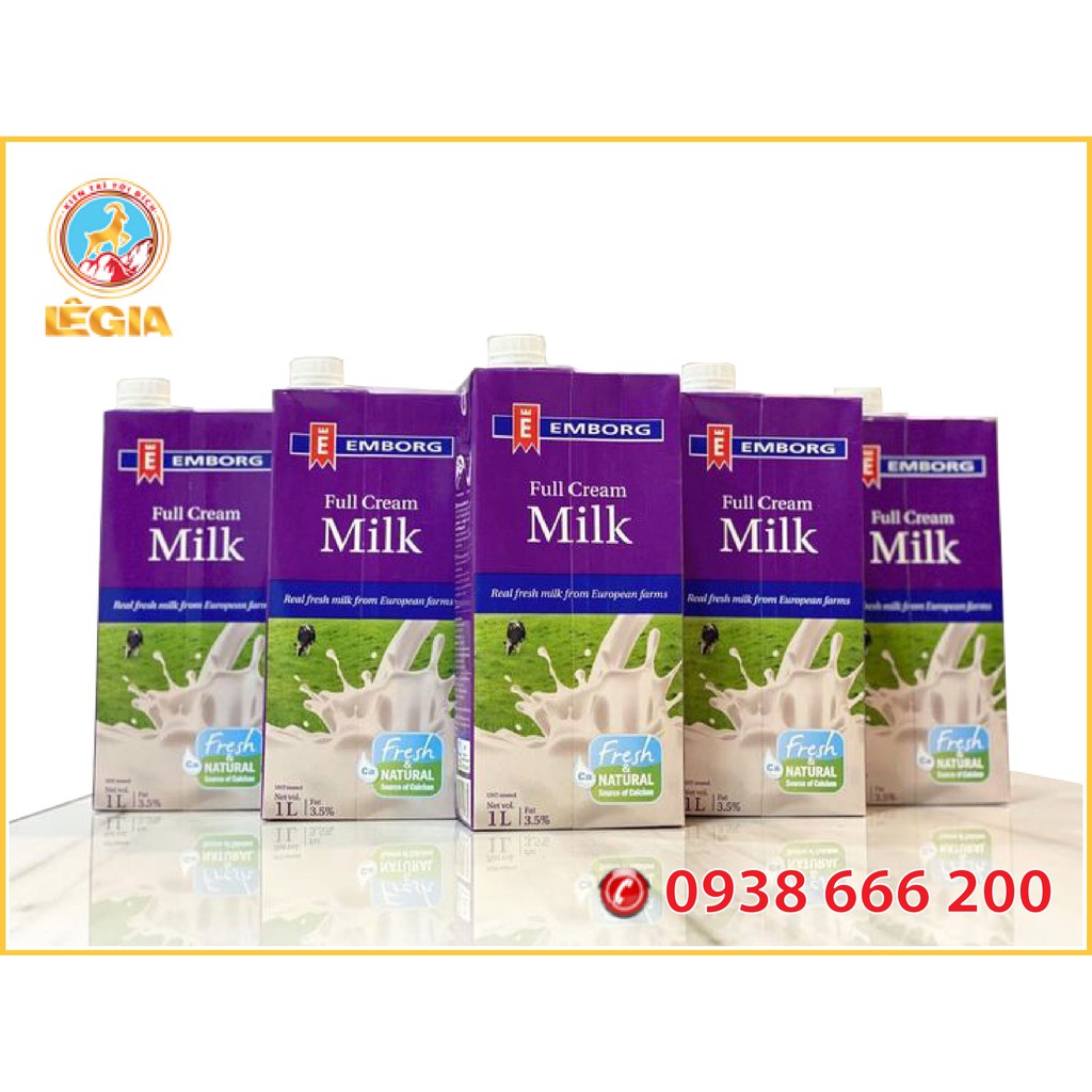 Sữa Tươi Nguyên Kem EMBORG FULL CREAM 1L