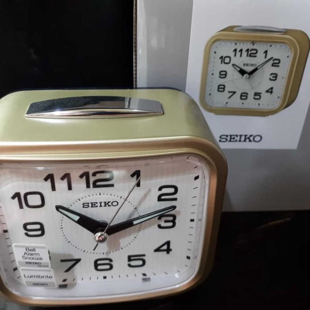 Đồng hồ Báo thức Seiko QHK050S - Seiko QHK050G - Seiko QHK050N Chính hãng Nhật Bản - Mẫu Đẹp - Dạ Quang Siêu Sáng