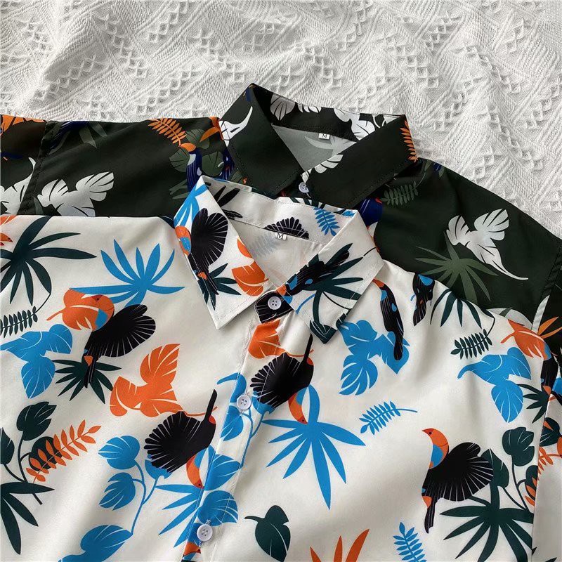 Áo Sơ Mi Tay Ngắn Phong Cách Hawaii Size M-3Xl Thời Trang Mùa Hè Cho Nam Và Nữkt025