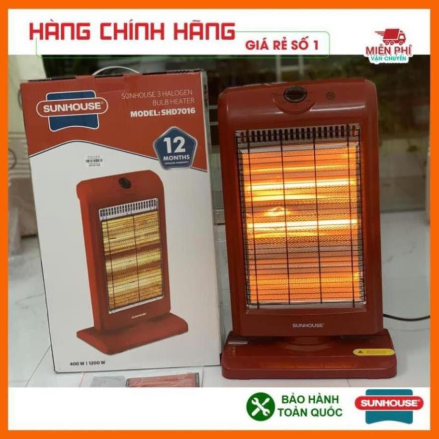 Đèn sưởi 3 bóng Sunhouse SHD7016, Máy sưởi sunhouse SHD7016- BH 12 tháng - Đèn sưởi sunhouse chính hãng