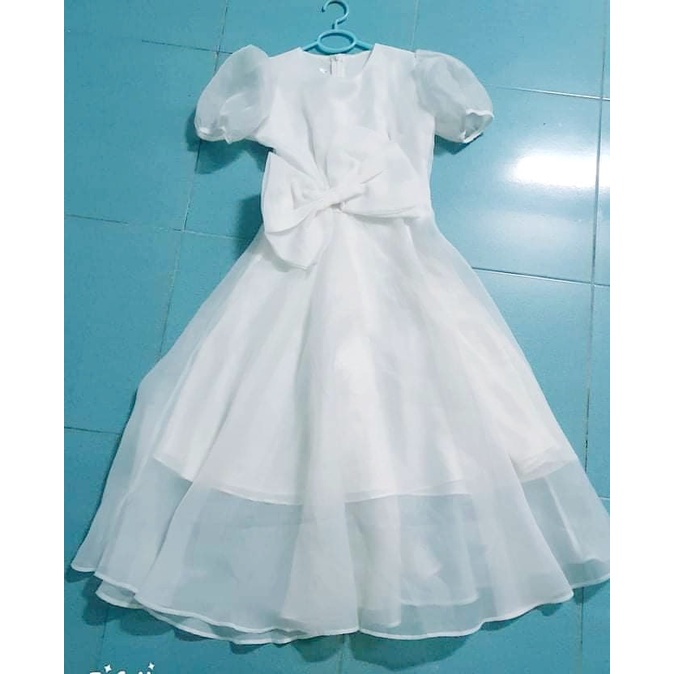 Đầm xòe công chúa phối nơ eo