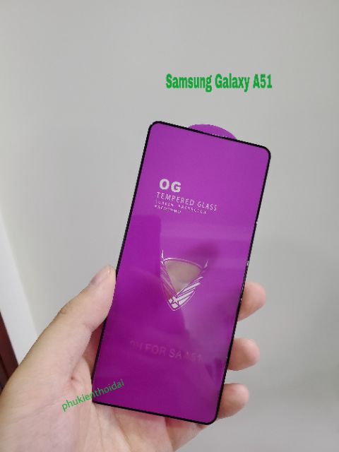 Kính cường lực Samsung A51 FREESHIP Từ 50k Full màn OG cao cấp viền mỏng