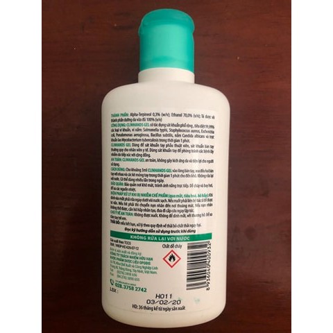 Nước rửa tay Clinhands Gel 70ml - Dung dịch sát khuẩn nhanh bàn tay | BigBuy360 - bigbuy360.vn