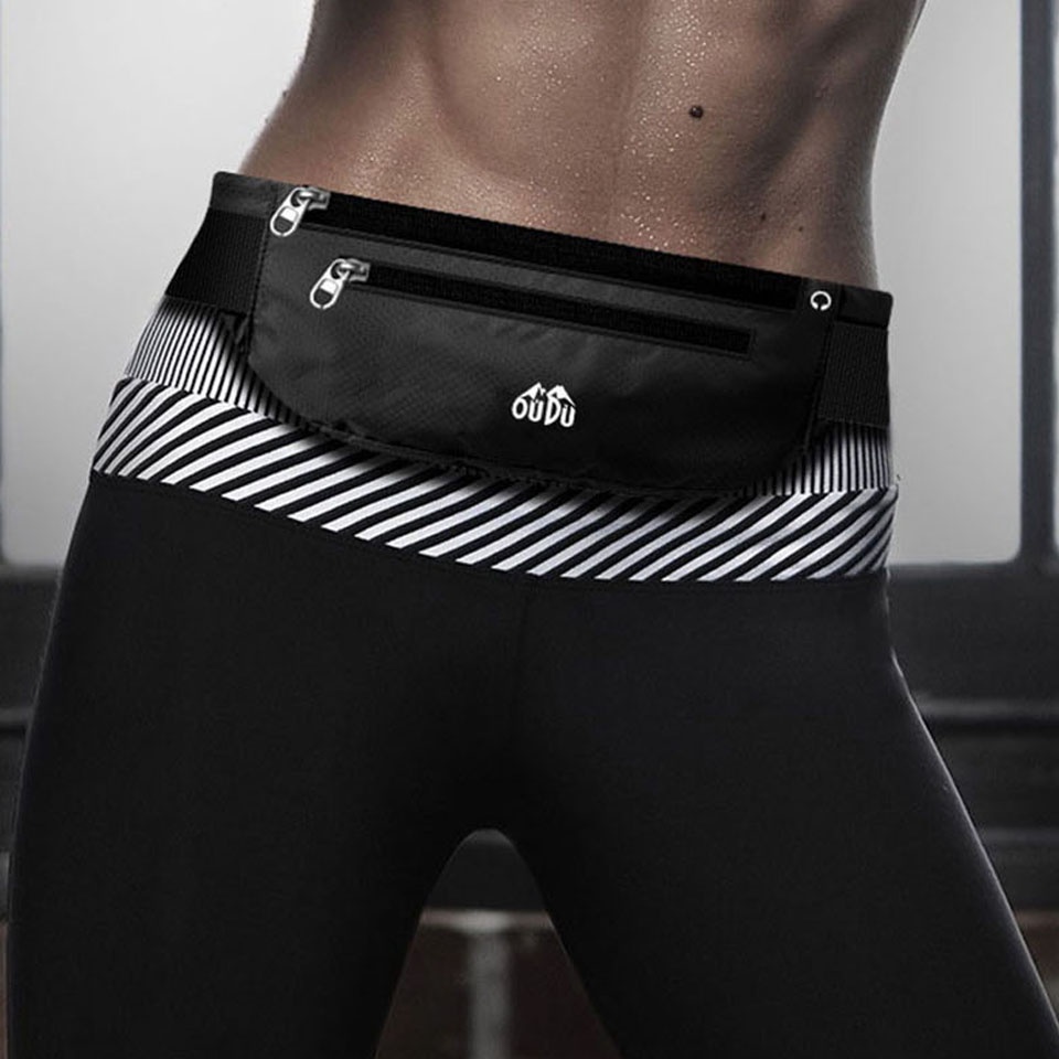 Túi Thể Thao Đeo Hông Có Khóa Kéo Chống Thấm Nước Thời Trang Cho Nam Và Nữ