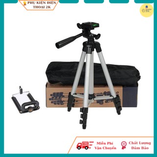 Chân đỡ chụp hình chuyên nghiệp 3110 Tặng kèm kẹp điện thoại + remote chụp ảnh