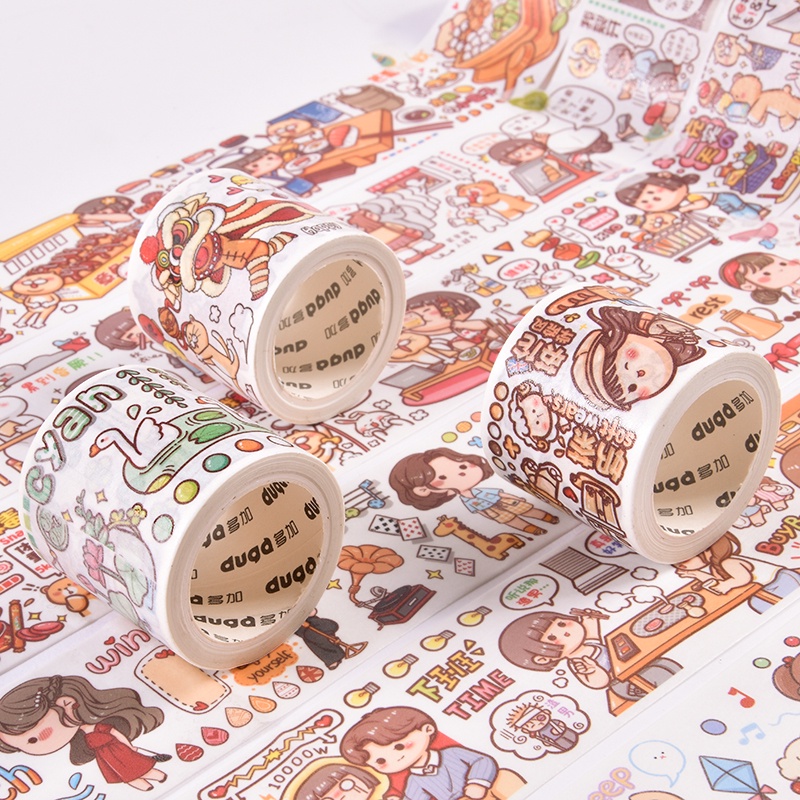 Sticker Dán Sổ Tay Hình Nhân Vật Mochi Dễ Thương Dùng Trang Trí Sổ Tay Mùa Hè