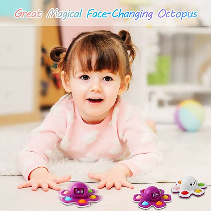 Đồ chơi ấn bong bóng hình bạch tuộc giúp giải tỏa căng thẳng vui nhộn