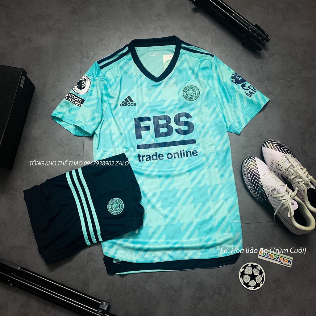 Bộ Quần Áo Leicestercity màu xanh ngọc mẫu mới nhất 2022/ Hàng cao cấp Thailand