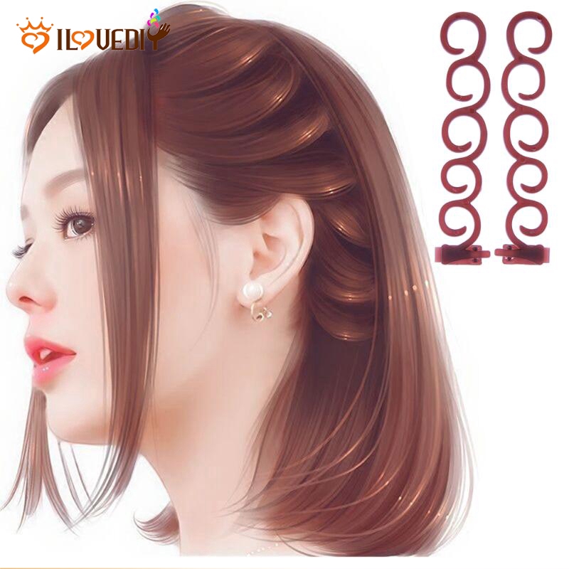 Set 2 kẹp tạo kiểu tóc bện thời trang cho nữ