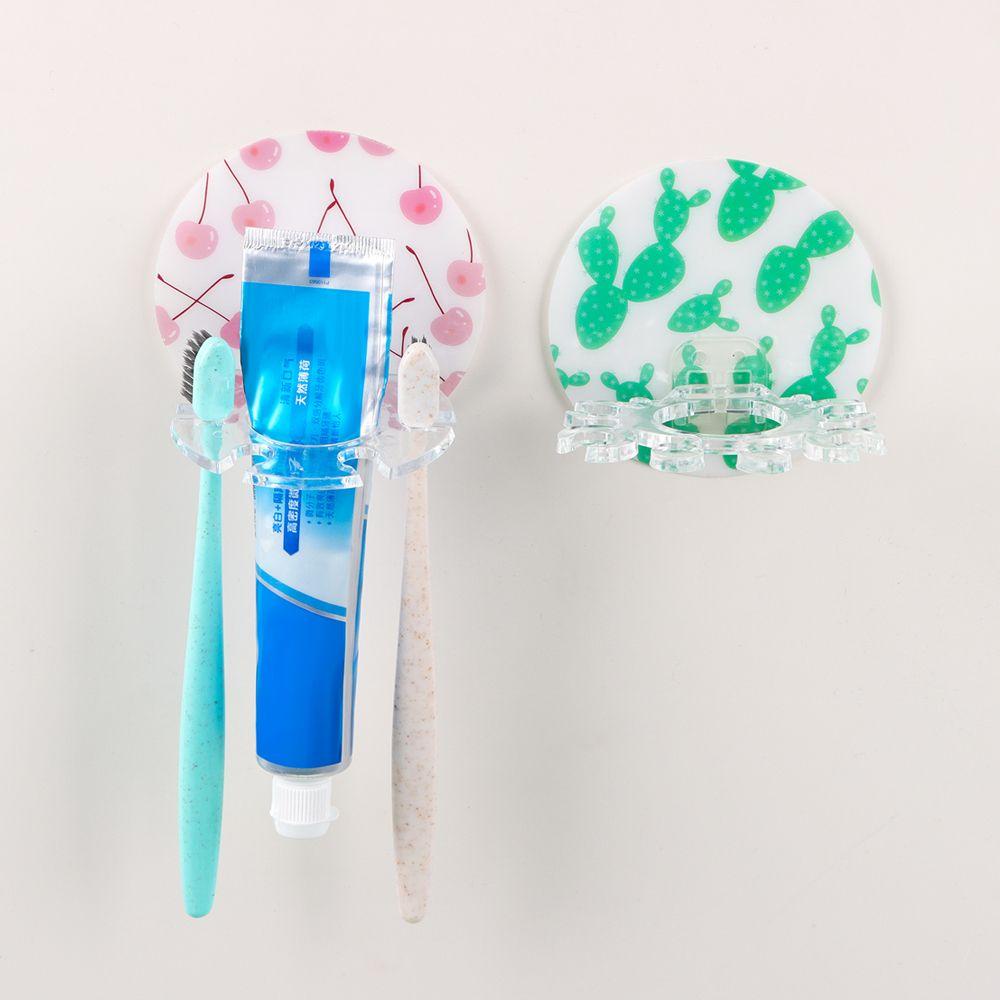 Giá Đỡ Bàn Chải Đánh Răng / Dao Cạo Râu Bằng Nhựa Gắn Tường Không C