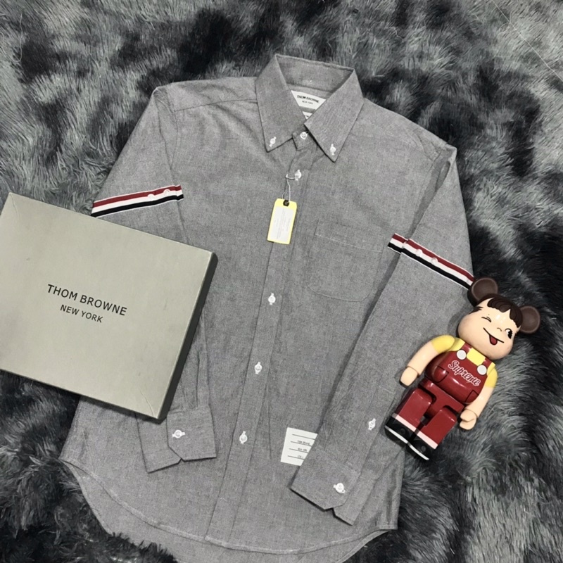 Áo sơ mi thom browne xám viền 2 tay cao cấp