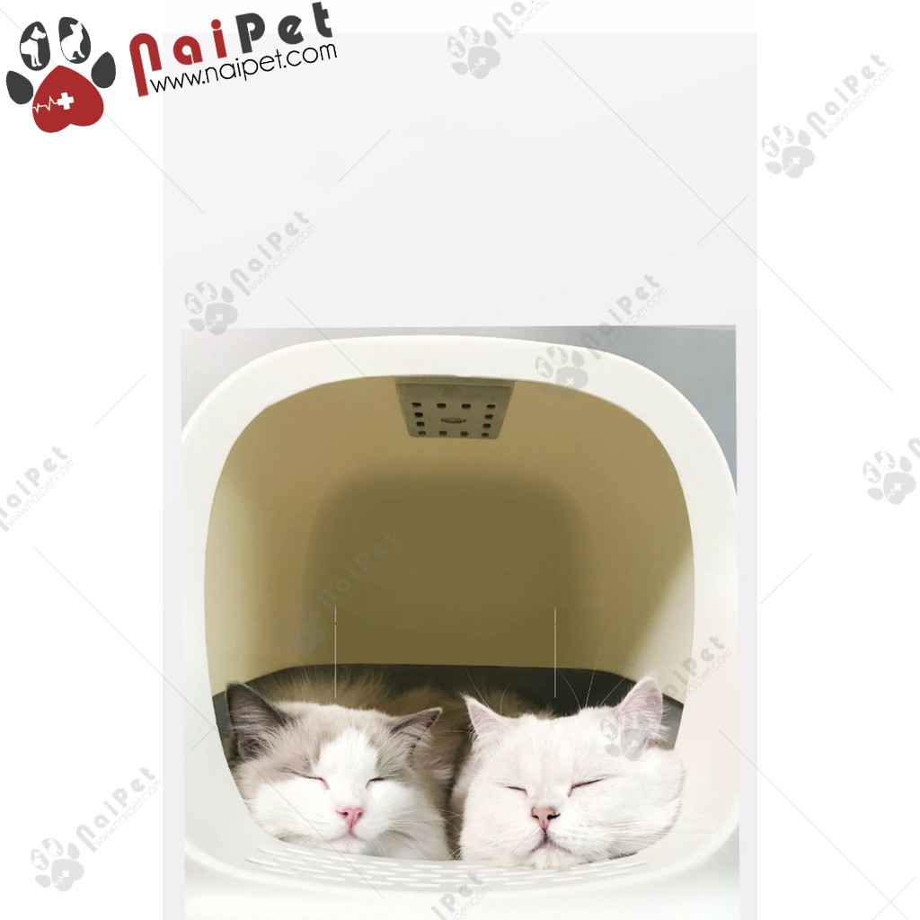 [Mã PET50K giảm Giảm 10% - Tối đa 50K đơn từ 250K] Nhà Vệ Sinh Hộp Vệ Sinh Đựng Cát Hình Hộp NVS005