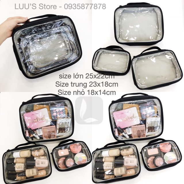 Set Túi Trong Đựng Đồ Trang Điểm 3 Cái