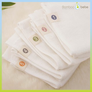 Set 5 khăn mặt sợi tre mini Ring Towel