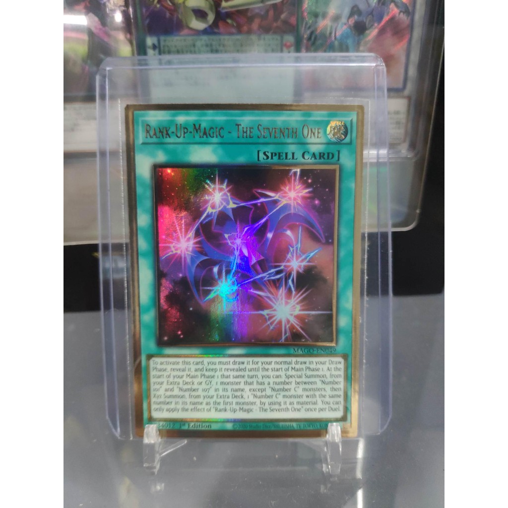 [ Dưa Hấu Yugioh ] Lá bài thẻ bài Rank-Up-Magic - The Seventh One - Premium Gold Rare - Tặng bọc bài nhựa bảo quản