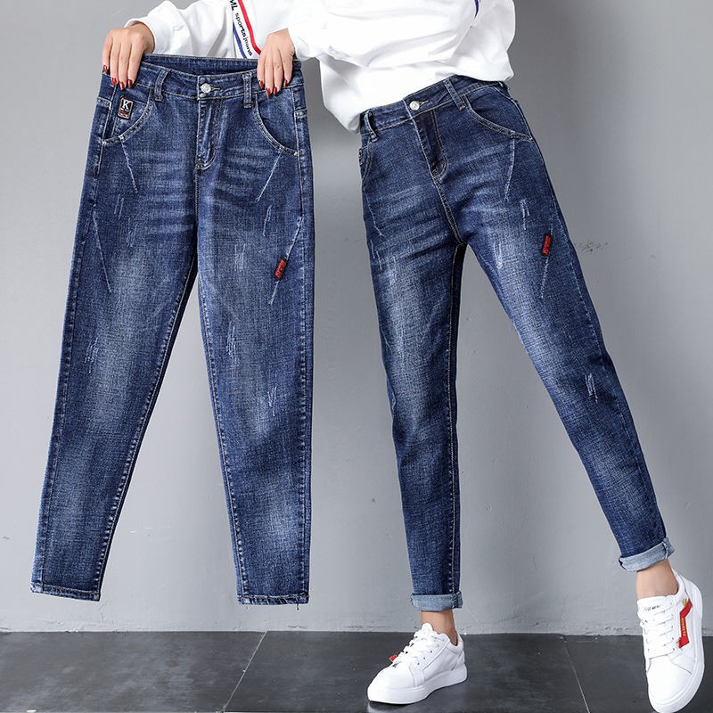 Quần Jeans Lửng Lưng Cao Co Dãn Thời Trang Cho Nữ