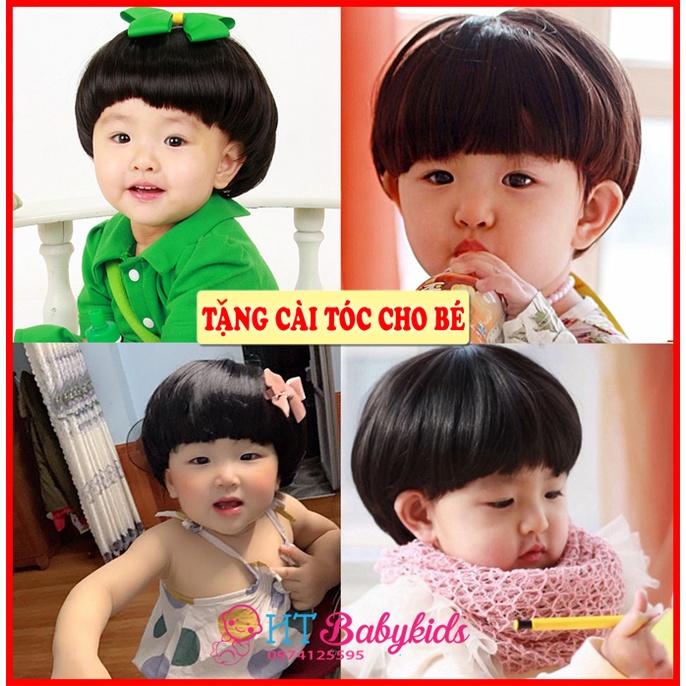 [ FLASH SALE ] - TẶNG CÀI TÓC - Tóc Giả Cho Bé ,Bộ Tóc Giả Nguyên Đầu Dễ Thương Cho Bé Gái