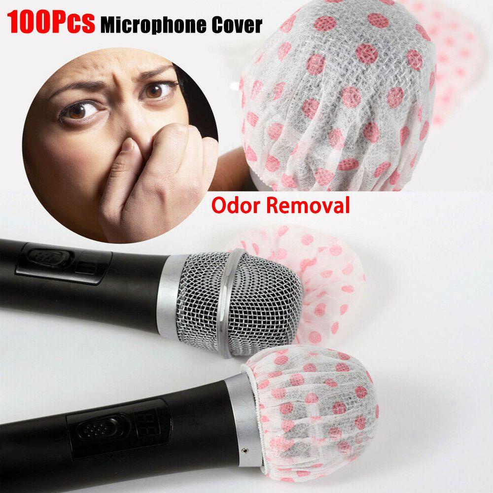 CHOOKEY Set 100 Vỏ Bọc Micro Vệ Sinh Bằng Vải Không Dệt Chắn Gió Dùng Một Lần