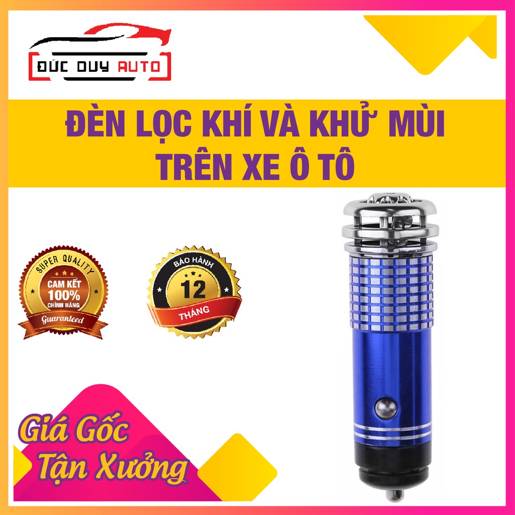 [FreeShip 50k Toàn Quốc]  Thiết bị lọc không khí và khử mùi trên ô tô ( đèn Led tạo ion âm lọc khí và khử mùi)