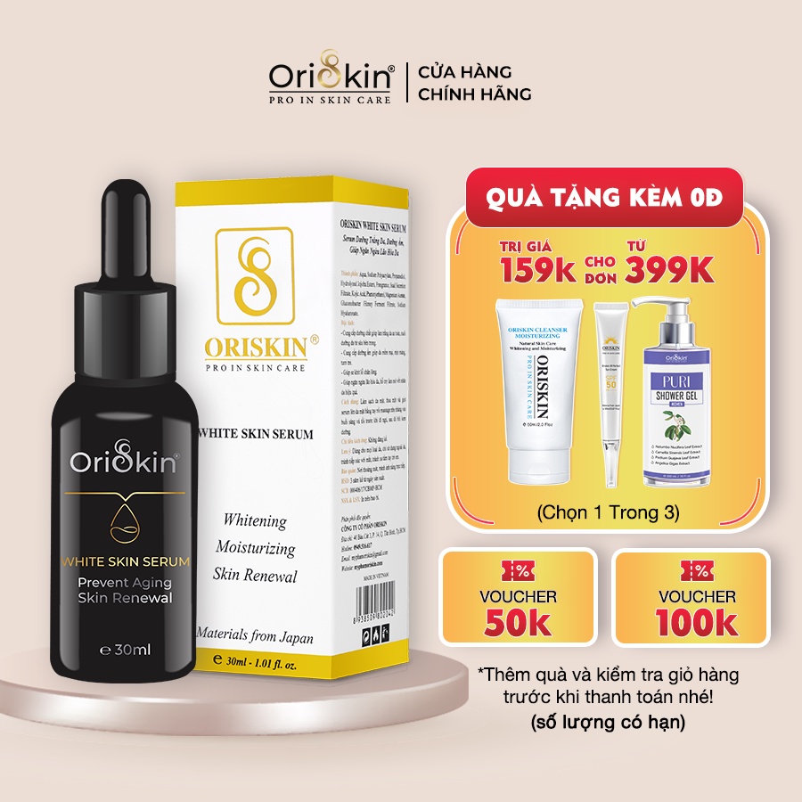 Serum Oriskin White Skin Serum Dưỡng Trắng, Mờ Thâm Nám 30ml