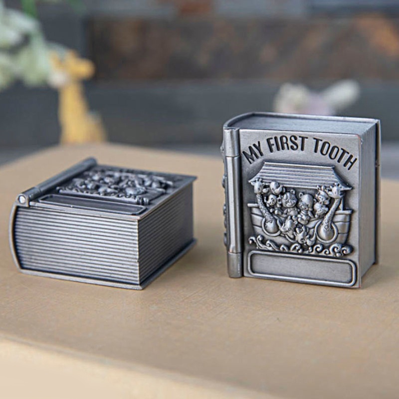 Hộp Đựng Răng Và Răng Mini Bằng Kim Loại Chống Rỉ