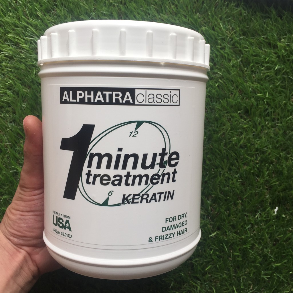 Chính hãng)Hấp ủ 1 phút One Minute Treatment Alphatra ( Usa) 1500ml