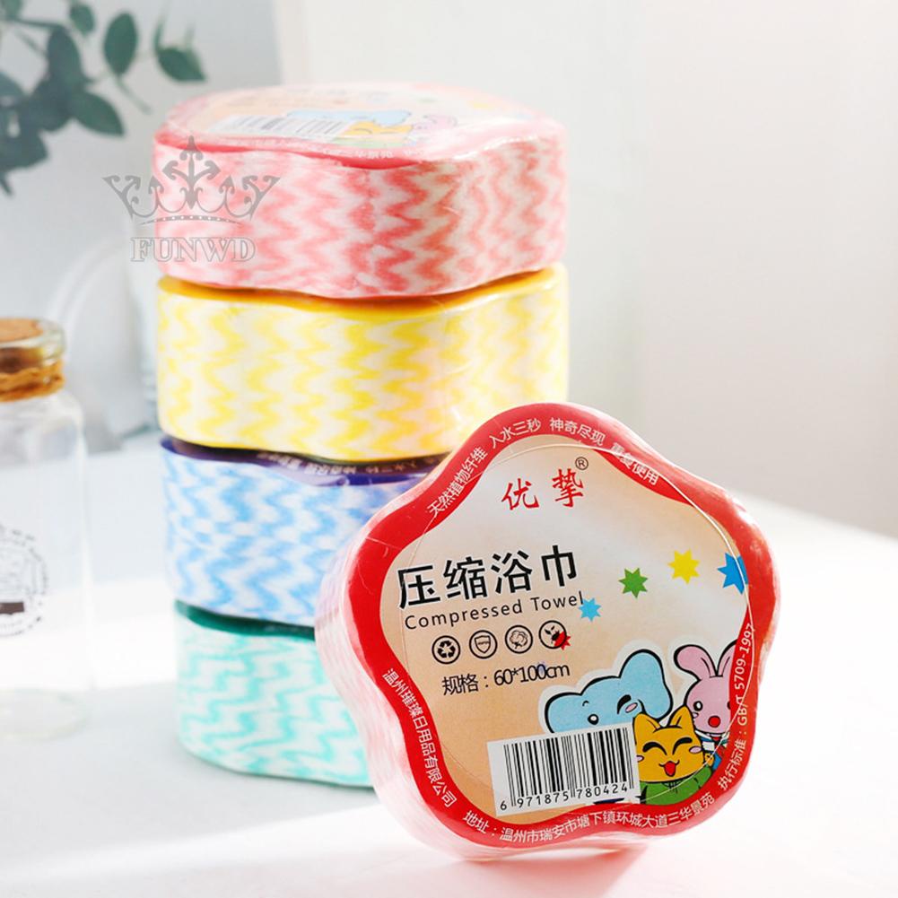 Khăn Tắm Nén Dày Dặn Dùng Một Lần Tiện Dụng Khi Đi Du Lịch