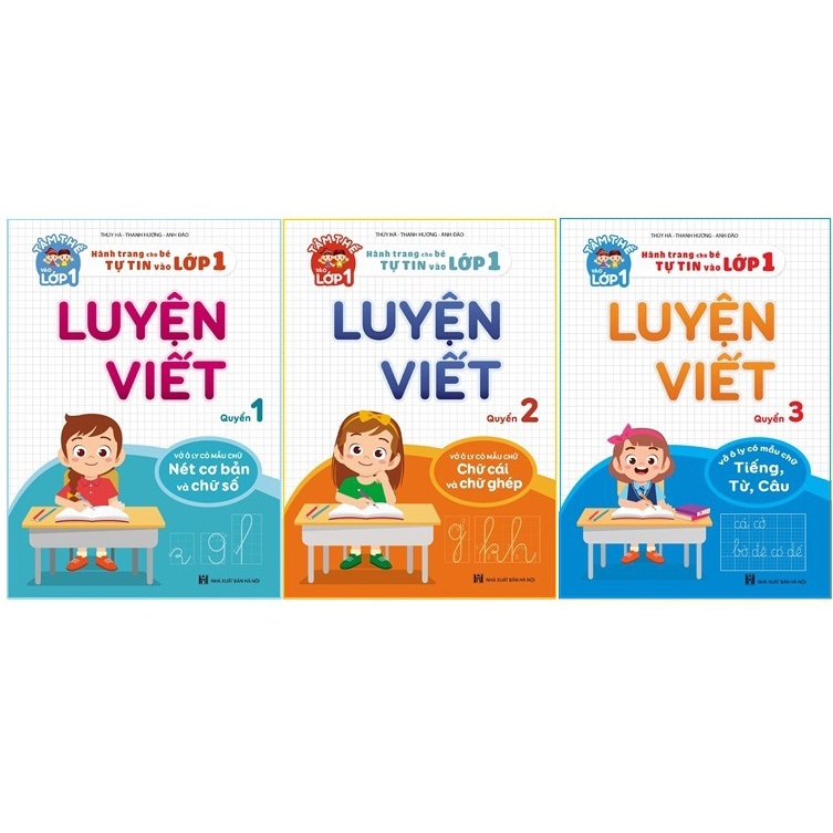 Sách - Bộ vở Luyện viết chữ đẹp 3 cuốn