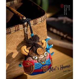 [CÓ SẴN] DIY / BỘ KIT TỰ THÊU 2021 TÚI THƠM Trâu Đại Ca - Thần Tài Lộc - Thần Mèo May Mắn - Handmade Mie Shop