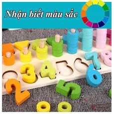 Bộ cọc tính số và hình theo phương pháp MONTESSORI