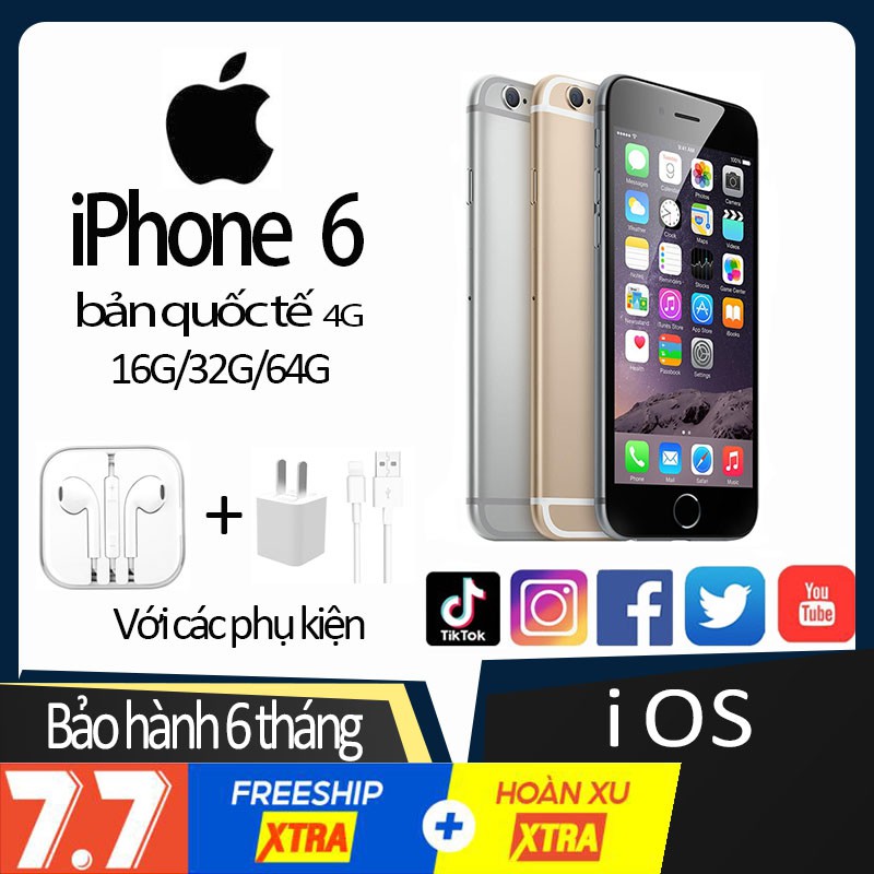 điện thoại  iphone6 16G/64G  apple chính hãng  Điện thoại cũ  điện thoại cho bé  Điện thoại cảm ứng  Quốc tế | BigBuy360 - bigbuy360.vn