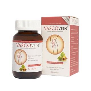 Viên Uống Hỗ Trợ Làm Giảm & Phòng Ngừa Suy Giãn Tĩnh Mạch Vascovein (Hộp 30 Viên)