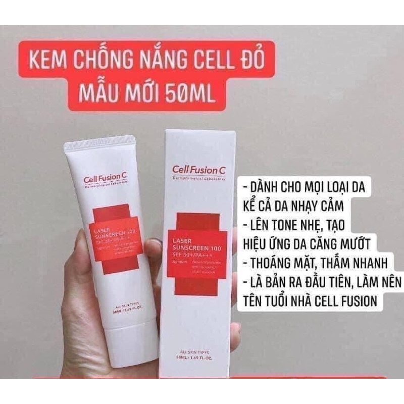 [chính hãng] Kem chống nắng cellfusionC chống nắng tối ưu